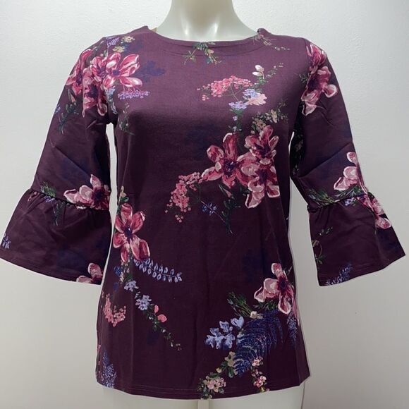 🔥JOULES SWEATER WOMENS SZ 6 (M) New 100% cotton burgundy - Picture 9 of 12